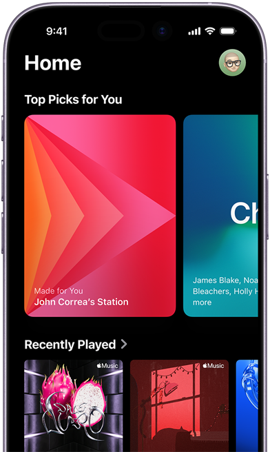 Skærmen med Playlist Playground på iPhone viser en tom playliste, der endnu ikke er blevet oprettet