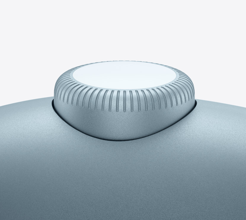 Ausinės „AirPods Max 2“, mėlynos spalvos, „Digital Crown“ detalė