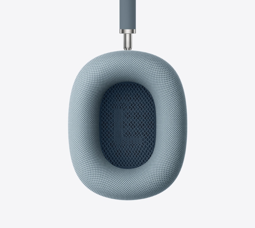 Ausinės „AirPods Max 2“, mėlynos spalvos, pagalvėlės vidinės dalies detalė