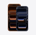 iPhone 17 Pro Max, esikülg, kosmiline oranž, iPhone 17 Pro, esikülg, sügavsinine